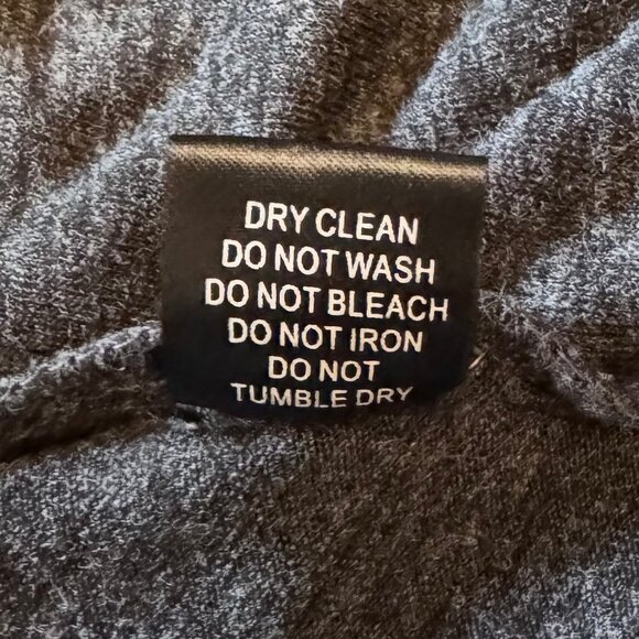 Modcloth Cowl Neck Asymmetric Side Zip Charcoal Grey Cardigan Knit - Picture 6 of 6